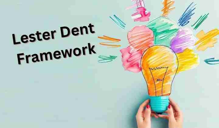 Colorful light bulb with the words Lester Dent Framework written